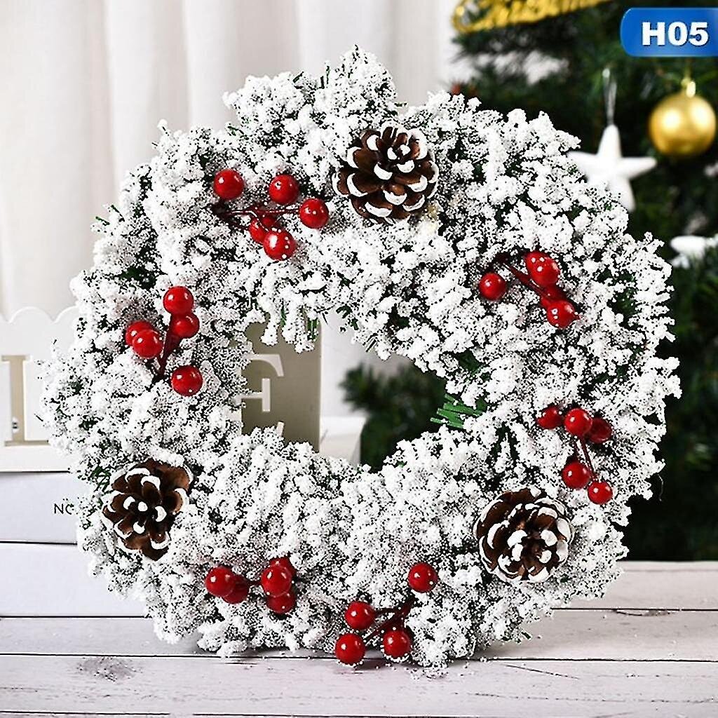 Jouluseppeleet Joulukoristeet Door Wreath Seppele Koristeellinen wreat hinta ja tiedot | Joulukuuset ja kranssit | hobbyhall.fi