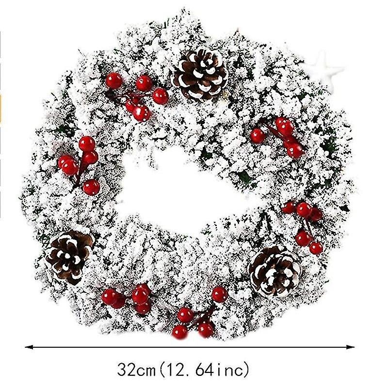 Jouluseppeleet Joulukoristeet Door Wreath Seppele Koristeellinen wreat hinta ja tiedot | Joulukuuset ja kranssit | hobbyhall.fi