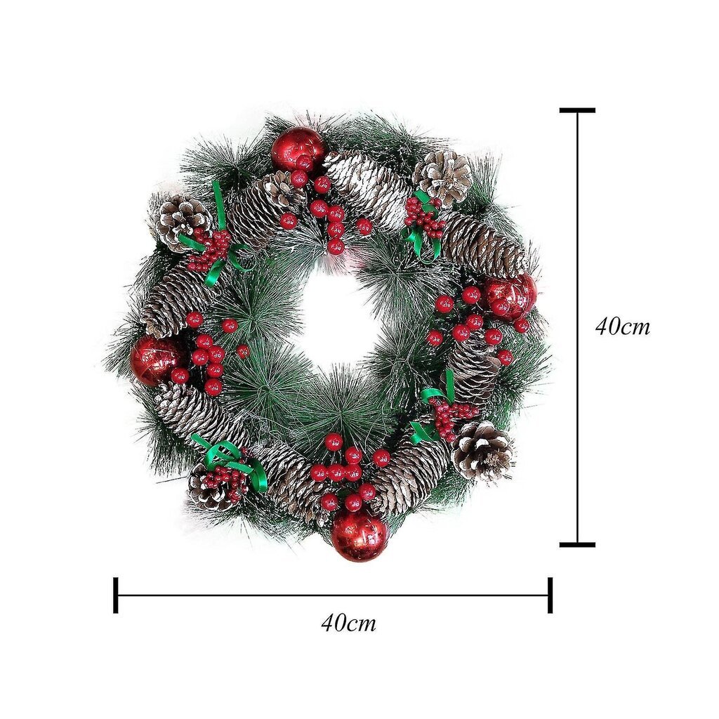 Jouluseppeleet Fall Berry Wreath Jouluseppeleet Riipus Lomakoti hinta ja tiedot | Joulukuuset ja kranssit | hobbyhall.fi