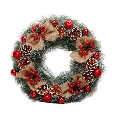 Jouluseppeleet Fall Berry Wreath Jouluseppeleet Riipus Lomakoti hinta ja tiedot | Joulukuuset ja kranssit | hobbyhall.fi