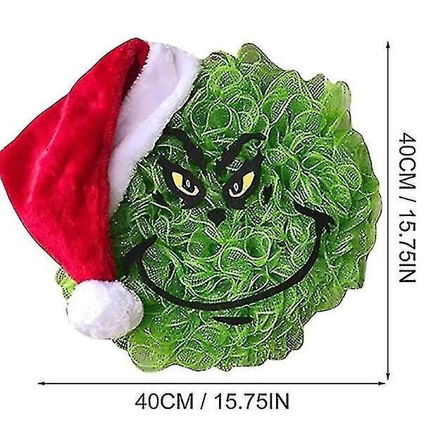 Jouluseppele-grinch etuoven seppele Jouluseppele Joulun hauskat juhlakoristeet hinta ja tiedot | Joulukuuset ja kranssit | hobbyhall.fi