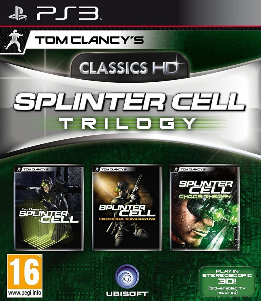 PlayStation 3 peli Tom Clancy's Splinter Cell Trilogy: 3 Full Games hinta ja tiedot | Tietokone- ja konsolipelit | hobbyhall.fi