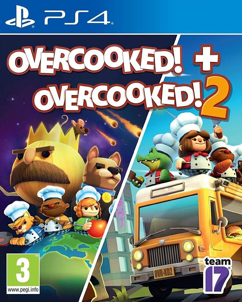 PlayStation 4 peli : Overcooked 1 & 2, 5056208805843 hinta ja tiedot | Tietokone- ja konsolipelit | hobbyhall.fi