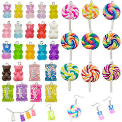 32 kpl Mix Gummy Bear Candy Resin -korut DIY-rannekorun kaulakoruun hinta ja tiedot | Miesten korut | hobbyhall.fi