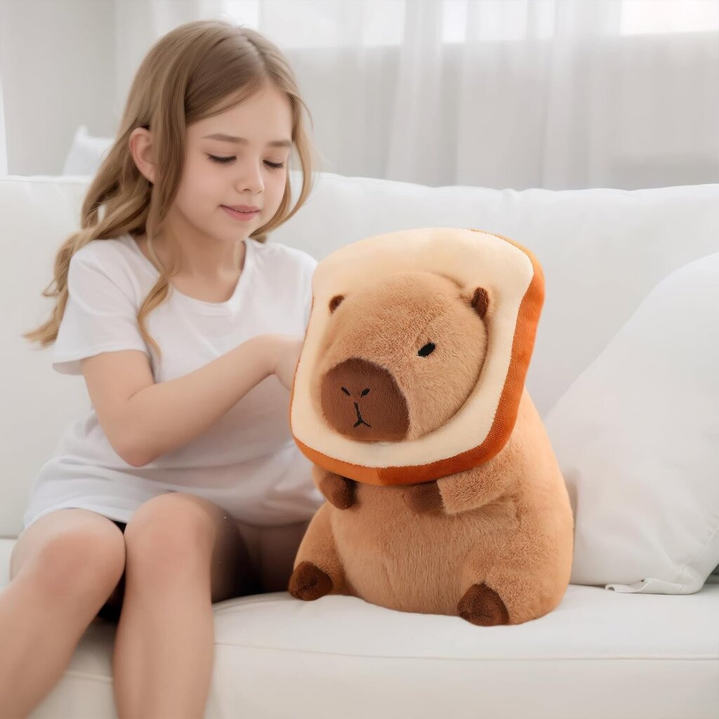 Suloinen Capybara Pehmo Kawaii Pehmeä Capybara Pehmo Nukke Tyyny Leivät Kapybara Täytetyt Aniamls Lelut Tytöille Lapsille Aikuiset 12 tuumaa hinta ja tiedot | Pehmolelut | hobbyhall.fi