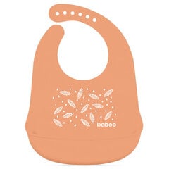 Silikoniruokalappu Baboo, Peachy Keen, +4 kk hinta ja tiedot | Ruokalaput | hobbyhall.fi