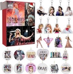 Joulujuhlat Taylor Swift The Eras Tour Riipuskoristeet Avaimenperät Joulukalenteri 24 päivän lähtölaskenta Kalenteri Lahjat hinta ja tiedot | Joulukoristeet | hobbyhall.fi