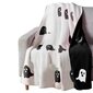 Halloween-peitot,kaksipuolinen painettu,vaaleanpunainen musta ghost-flanellipeitto vuodesohvaan hinta ja tiedot | Peitot | hobbyhall.fi