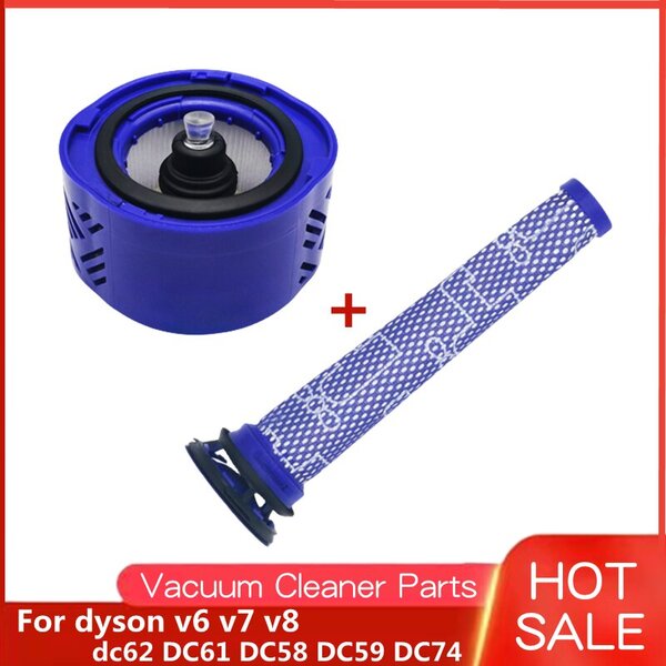 1*Suodattimet Korvaa dyson v6 v7 v8 dc62 DC61 DC58 DC59 DC74 pölynimurin suodattimen osanumero 965661-01 Fette Filter