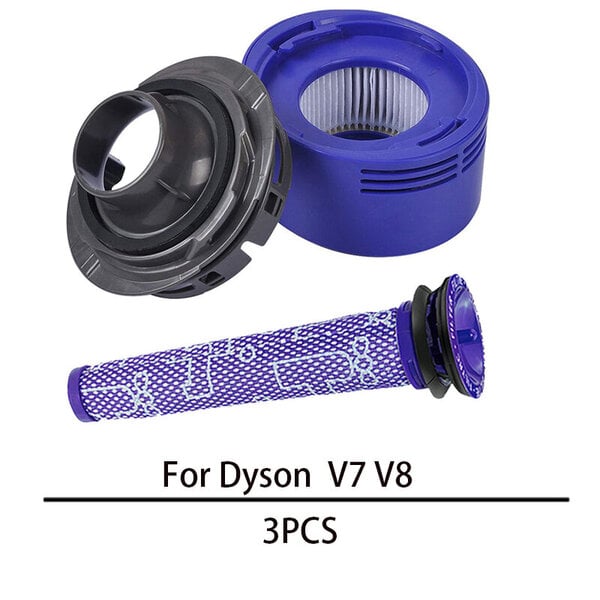 Dyson V7 V8 johdoton pölynimuri, lisävarusteet moottorin takakannen pylvään suodattimen vaihtovaraosat