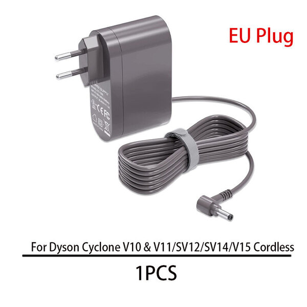 EU-pistoke 30.45V/1.1A Virtalähde Adapteri Akkulaturi Dyson V10 V11 SV12 V15 Pölynimurin osien lataustarvikkeet