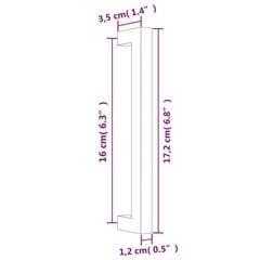 Kaapin kahva, 160 mm, kultainen hinta ja tiedot | Kahvat huonekaluihin | hobbyhall.fi