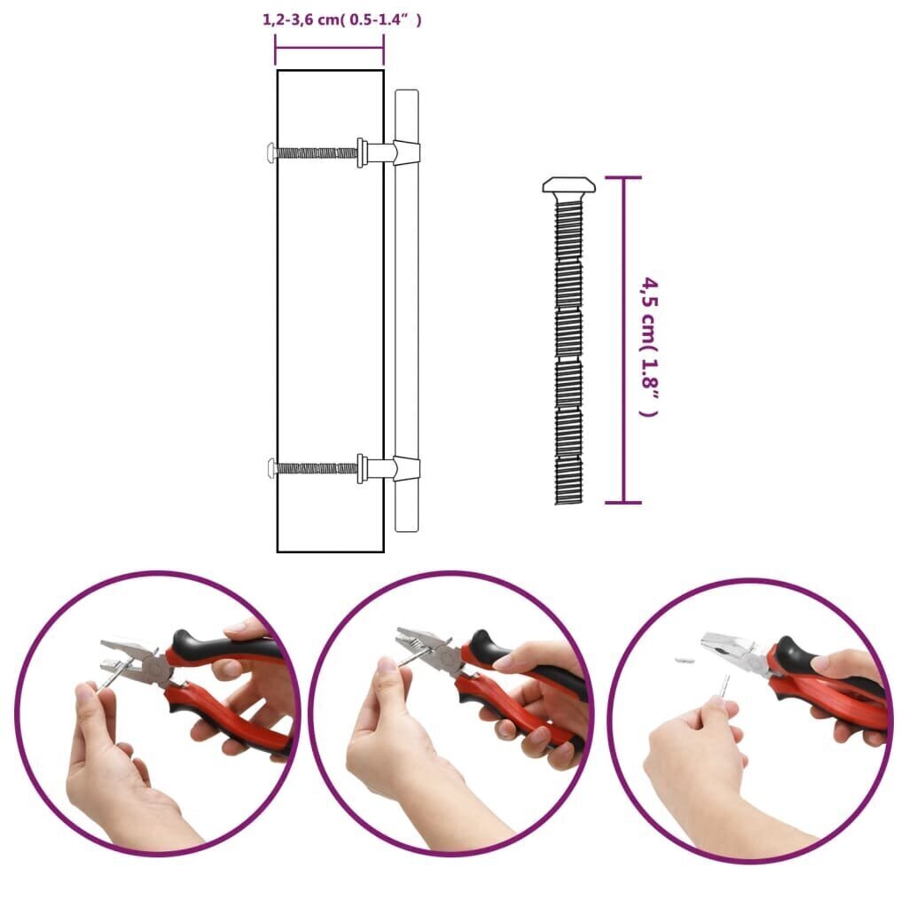 Kaapin kahva, 160 mm, ruskea hinta ja tiedot | Kahvat huonekaluihin | hobbyhall.fi