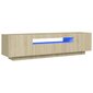 TV-taso LED-valoilla Sonoma-tammi 160x35x40 cm hinta ja tiedot | TV-tasot | hobbyhall.fi