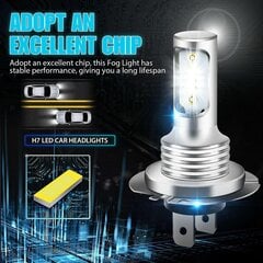 2x H7 Led ajovalosarja 6000k Super White 110w 8000lm ajovalosarja hinta ja tiedot | Puhelimen lisätarvikkeet | hobbyhall.fi