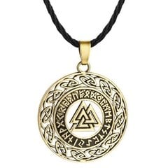 Valknut riipus nauhalla, 2 värivaihtoehtoa, Viking koruja naisille ja miehille hinta ja tiedot | Miesten korut | hobbyhall.fi