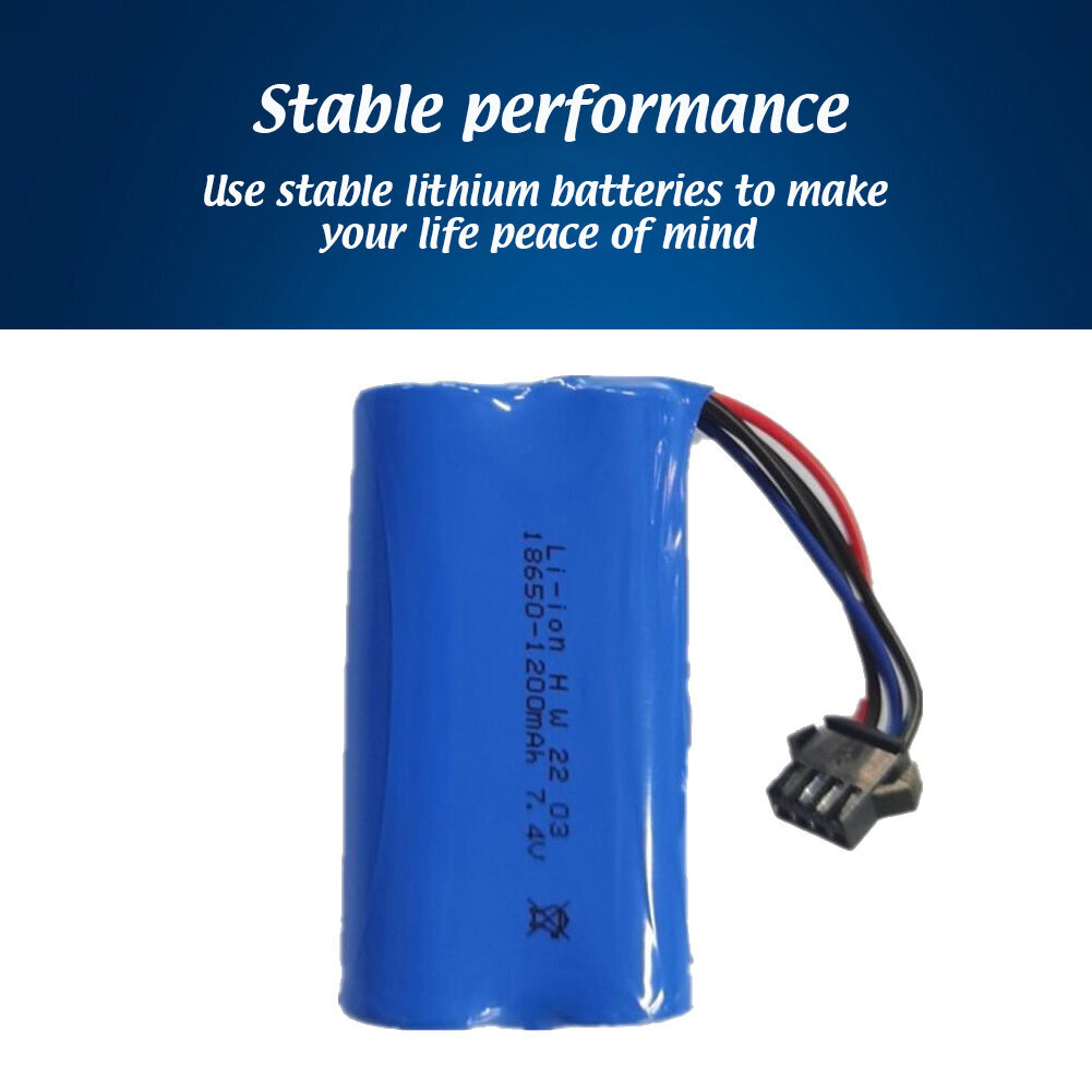 7,4 V 1200 mAh litiumpariston vaihtoakku kaukosäätimeen hinta ja tiedot | Kuulokkeet | hobbyhall.fi