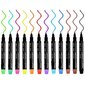 12 kpl Magneettiset valkotaulukynät Eraser Dry Wipe Outline Marker -kynä hinta ja tiedot | Puhelimen lisätarvikkeet | hobbyhall.fi