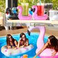 5kpl Flamingo juomakellukkeet, puhallettava juomapidike Kelluva mukipidike Pool Party juomakellukkeet hinta ja tiedot | Kukkatelineet ja kukkapöydät | hobbyhall.fi