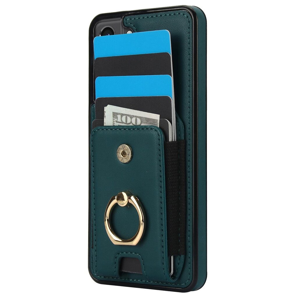 Samsung Galaxy S22+ 5G Case PU-nahkapäällysteiselle TPU-puhelimen suojakuorelle korttitelineellä hinta ja tiedot | Puhelimen kuoret ja kotelot | hobbyhall.fi