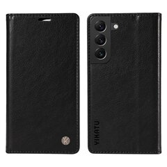 Samsung Galaxy S21 5G/ S21 4G lompakkopuhelinkotelolle Litchi Texture Leather Flip Cover hinta ja tiedot | Puhelimen kuoret ja kotelot | hobbyhall.fi