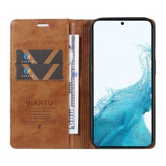 Samsung Galaxy S21 5G/ S21 4G lompakkopuhelinkotelolle Litchi Texture Leather Flip Cover hinta ja tiedot | Puhelimen kuoret ja kotelot | hobbyhall.fi