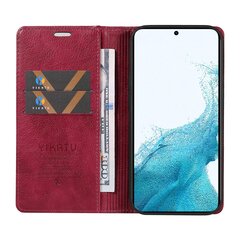 Samsung Galaxy S21 5G/ S21 4G lompakkopuhelinkotelolle Litchi Texture Leather Flip Cover hinta ja tiedot | Puhelimen kuoret ja kotelot | hobbyhall.fi