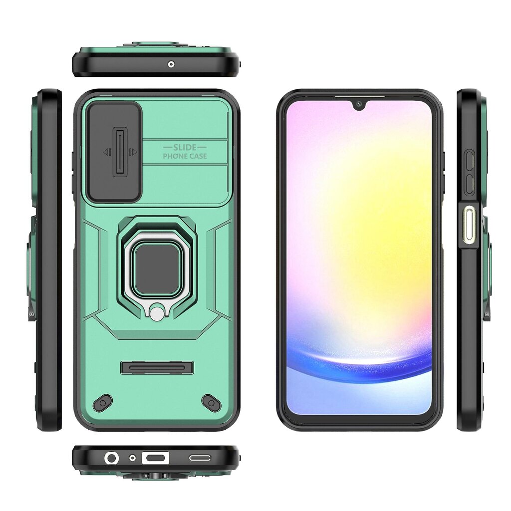 Kamerasuojaus Putoamisenkestävä PC+TPU-puhelinkotelo Samsung Galaxy A25 5G (Global) (161,0x76,5x8,3mm) hinta ja tiedot | Puhelimen kuoret ja kotelot | hobbyhall.fi