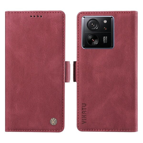 Xiaomi 13T/ 13T Pro/ Redmi K60 Ultra Leather Phone Case Flip Stand Lompakon suojus