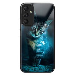 Samsung Galaxy A34 5G:lle karkaistu lasikuviotulostus TPU-kehyksen puhelimen kansi hinta ja tiedot | Puhelimen kuoret ja kotelot | hobbyhall.fi