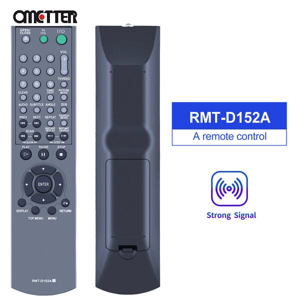 RMT-D152A RMT-D145A Kaukosäädin Sony CD-DVD-soittimelle DVP-NS325 DVP-MS67 DVP-N325 DVP-CX995V HT-9950M DVP-NS57P DVP-NS333