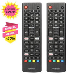 2-pakkaus AKB75675304 Uusi vaihdettu kaukosäädin AKB75675301 AKB75675311 AKB75675608 LG Smart TV 55UM69 32LM570BPUA 32LM620BPU hinta ja tiedot | TV-lisätarvikkeet | hobbyhall.fi