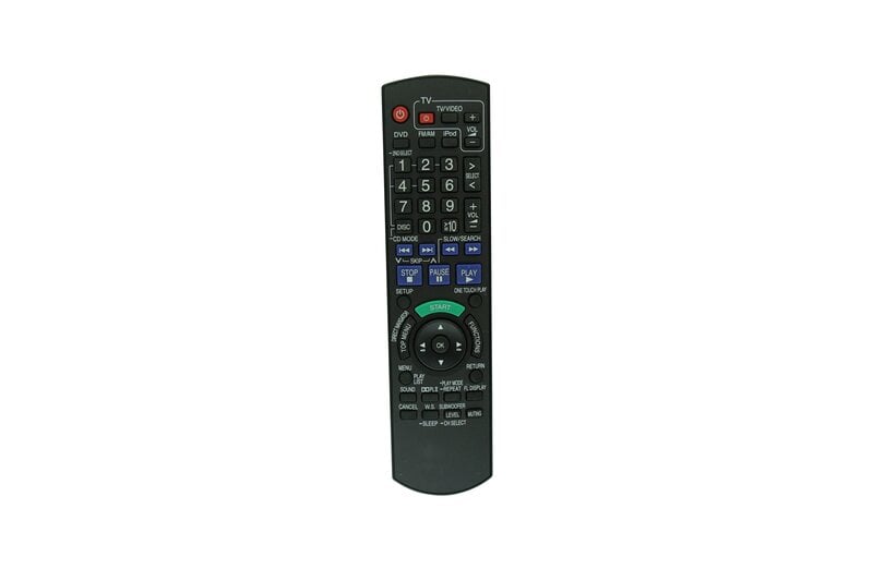 Kaukosäädin Panasonic SA-PT753 SC-PT750 SC-PT753 EUR7662YT0 SC-PTX5 SC-PTX5X SA-BT100 SC-BT100 DVD-kotiteatterijärjestelmä