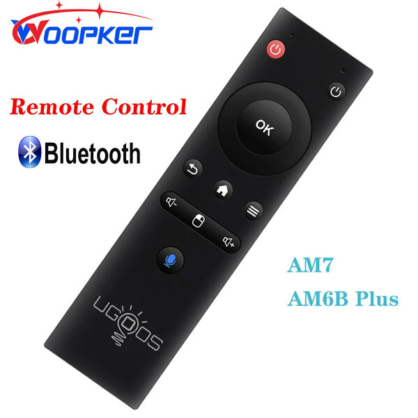 Woopker alkuperäinen Bluetooth-äänikaukosäätimen vaihtogyroskooppi Airmouse UGOOS Android TV Box AM7 AM6B Plus UT8 PRO:lle