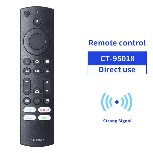 ZF koskee alkuperäistä CT-95018:aa Toshiba Fire TV Edition Smart TV:lle Alexa Voice Remote Control 40C350KU 43C350KU 50C350KU 55C35