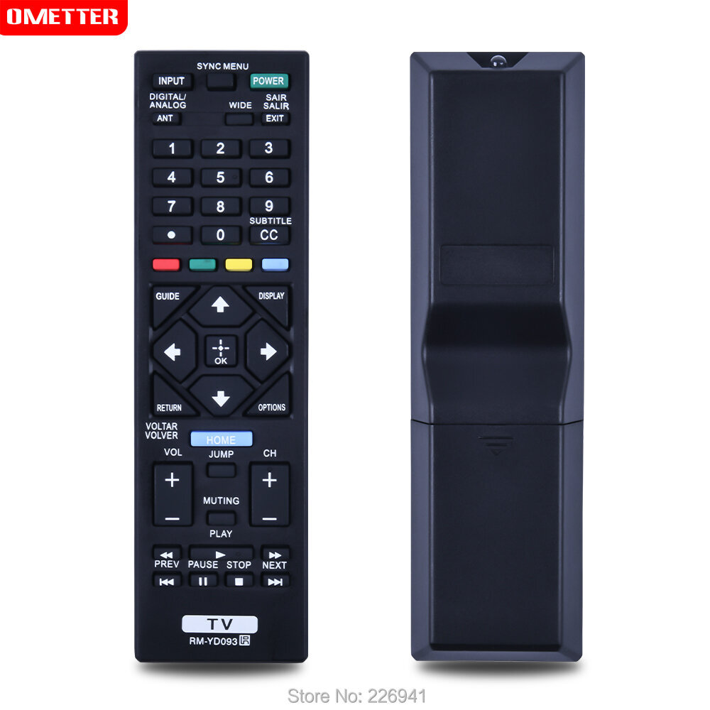 Television kaukosäädin RM-YD093 SONY LCD/LED-televisioon KDL-24R425A KDL-24R405A KDL-24R407A RMYD093 Ohjaus hinta ja tiedot | TV-lisätarvikkeet | hobbyhall.fi