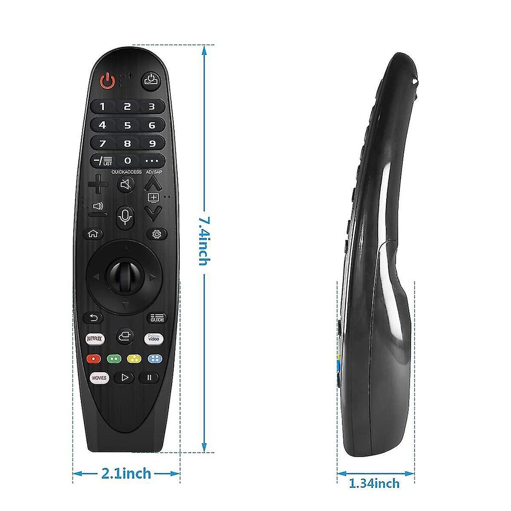 An-mr19ba Vaihda kaukosäädin Lg Nanocell Tv Sm80 Sm81 Sm82 Sm85 Sm86 Sm90 Sm95 Sm98 Sm99 Series 4k Uhd Um80 Um75 hinta ja tiedot | TV-lisätarvikkeet | hobbyhall.fi