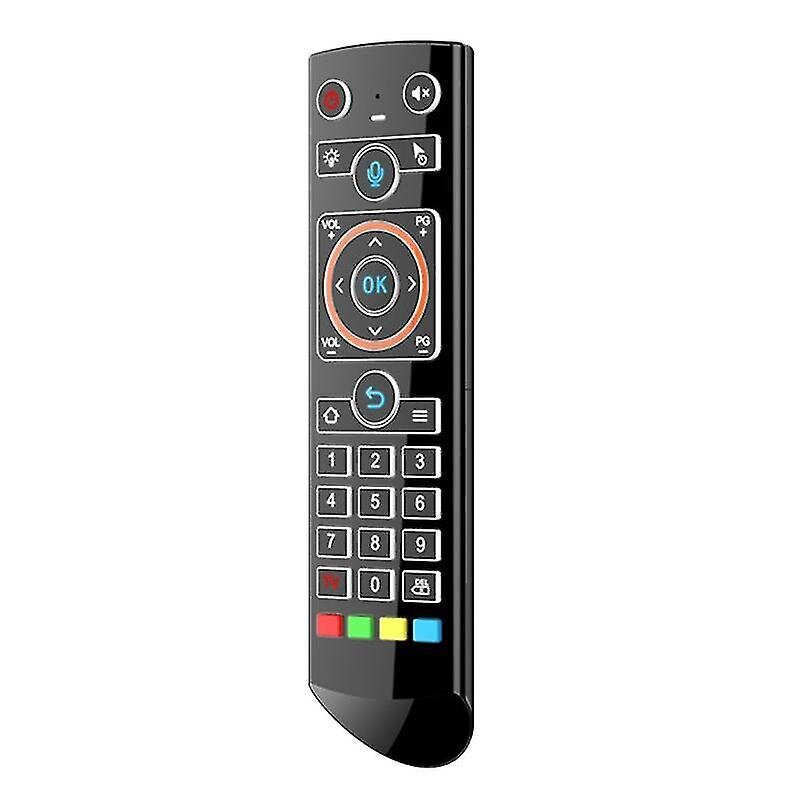 Q2 Smart TV -taustavalo Langaton Air Mouse Ir Learning 2,4GHz Rf Smart Voice Kaukosäädin Tietokone-TV Box, taustavalaistu hinta ja tiedot | TV-lisätarvikkeet | hobbyhall.fi