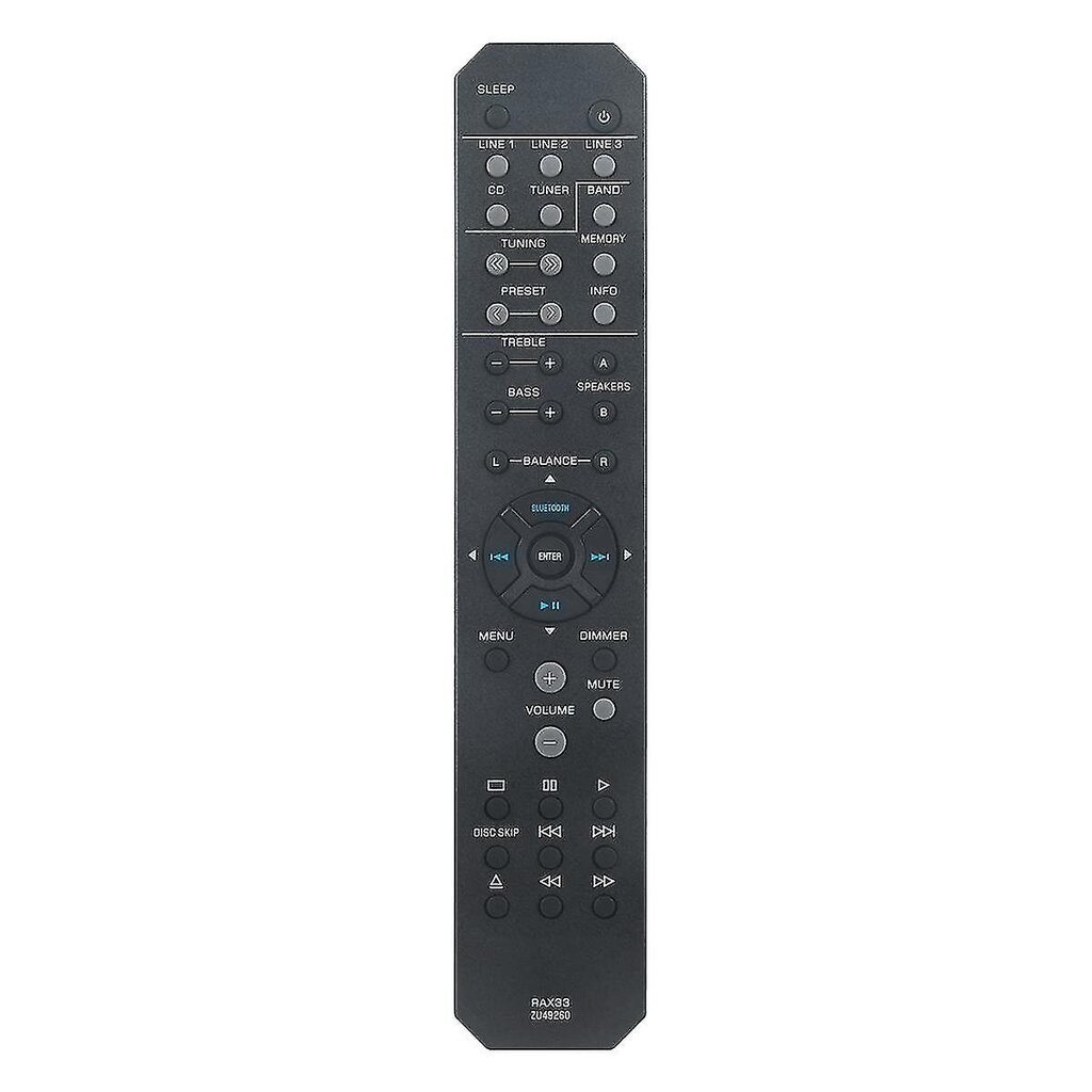 Rax33 Vaihda kaukosäädin stereovastaanottimelle R-s202 R-s202bl R-s202d Rs202 Rs202bl Rs202d hinta ja tiedot | TV-lisätarvikkeet | hobbyhall.fi