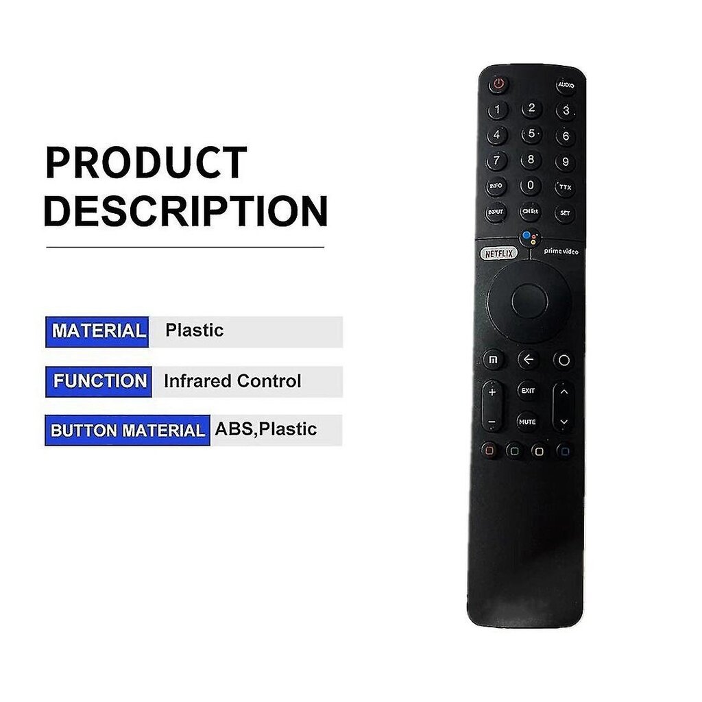 Xmrm-19 Bluetooth-äänikaukosäädin Mi Tv:lle Android 4k P1 Smart Tv -kaukosäädin L43m6-6aeu hinta ja tiedot | TV-lisätarvikkeet | hobbyhall.fi