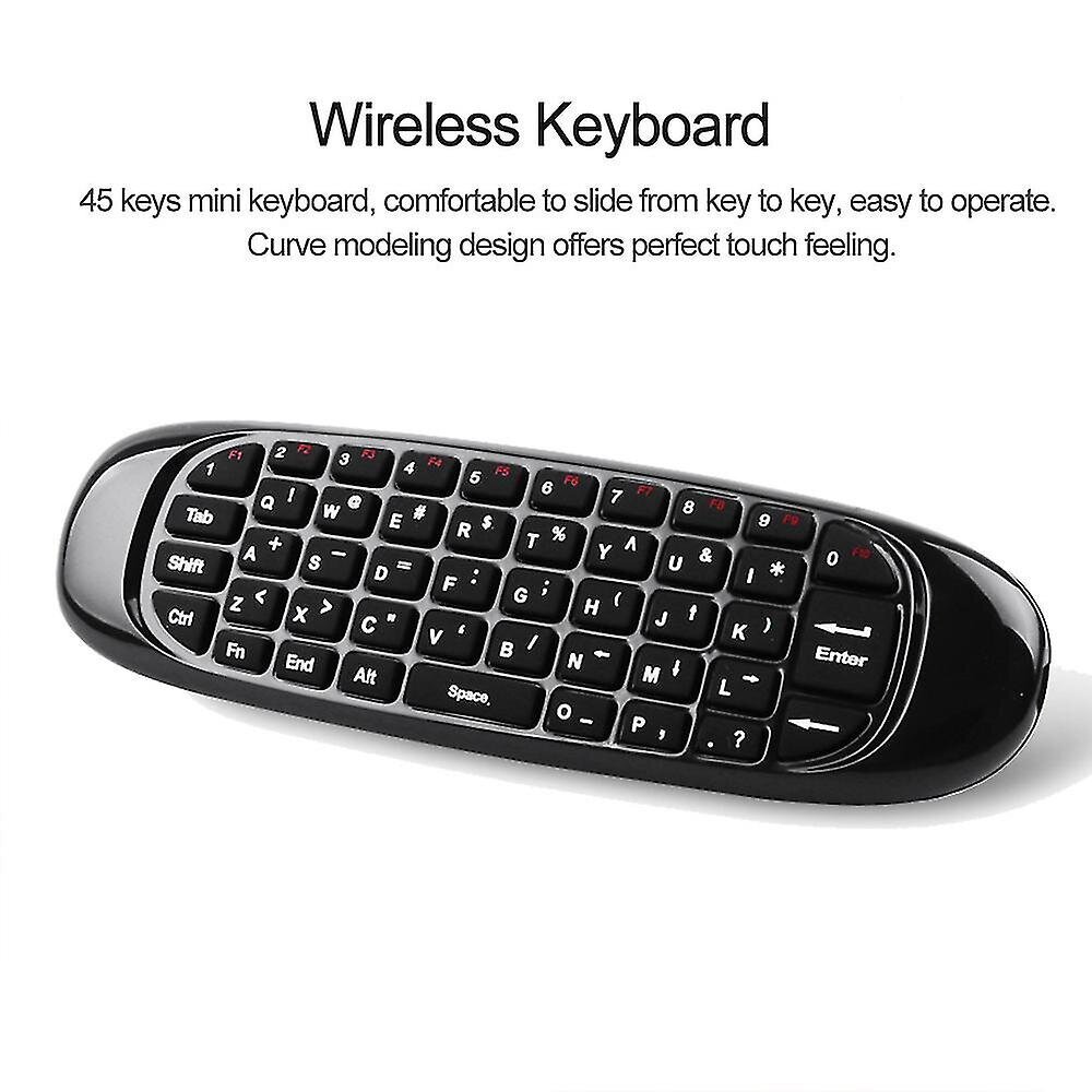 2.4g Air Keyboard Kaukosäädin Android Tv Box Tietokoneelle Englanninkielinen Versio 6 Axes Gyroskooppi hinta ja tiedot | TV-lisätarvikkeet | hobbyhall.fi