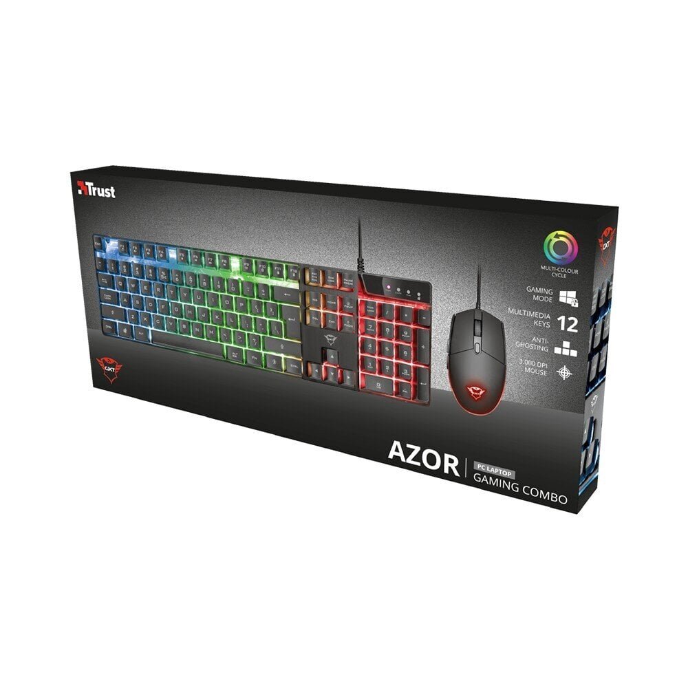 Trust GXT 838 Azor hinta ja tiedot | Näppäimistöt | hobbyhall.fi