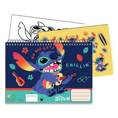 Disney Lilo ja Stitch Chillin' A/4 spiral sketchbook, 40 sivua tarroja hinta ja tiedot | Toimistotarvikkeet | hobbyhall.fi