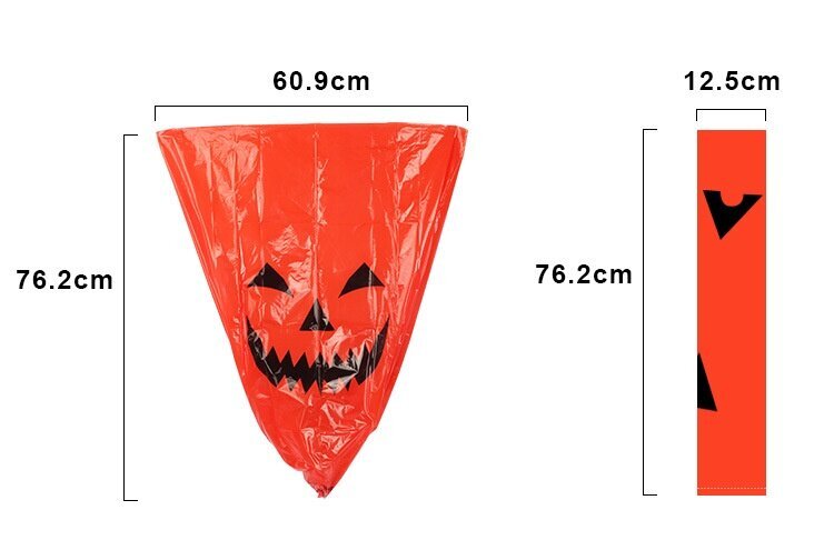 Halloween-ulkokoristeet kotiin, kurpitsan muovijätteet, lehtipussit, pihan koristelu hinta ja tiedot | Juhlakoristeet | hobbyhall.fi