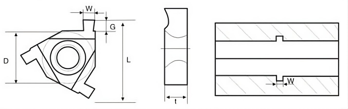 Sisäpuolinen Seger Groove Insert 11IR 1.0 - 10 kpl. hinta ja tiedot | Jyrsimet | hobbyhall.fi