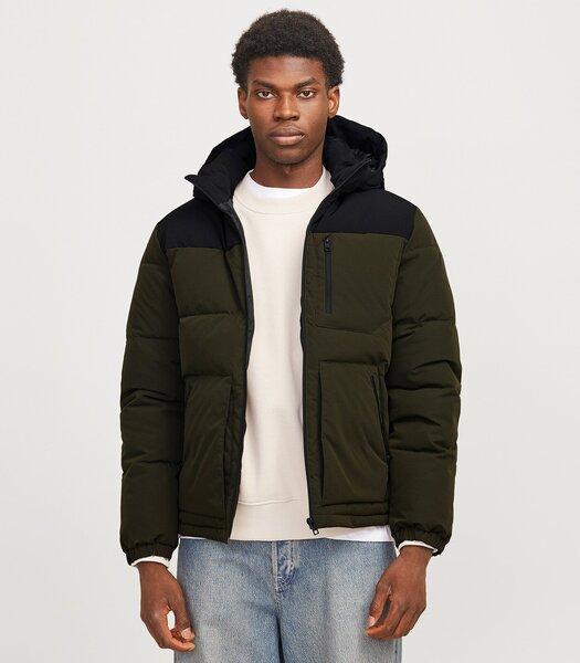 Jack & Jones miesten takki 200g 12258416*02, oliivi/musta 5715603178401