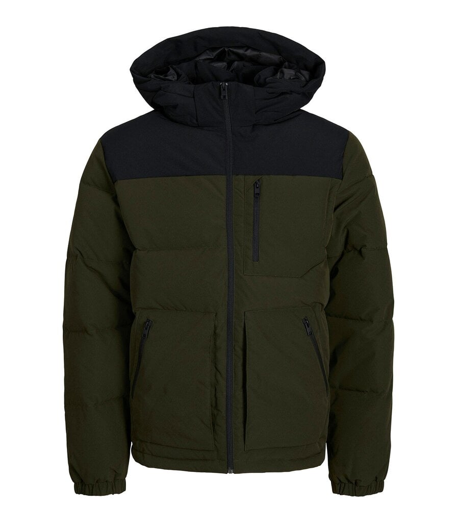 Jack & Jones miesten takki 200g 12258416*02, oliivi/musta 5715603178401 hinta ja tiedot | Miesten pikkutakit | hobbyhall.fi