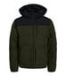 Jack & Jones miesten takki 200g 12258416*02, oliivi/musta 5715603178401 hinta ja tiedot | Miesten pikkutakit | hobbyhall.fi