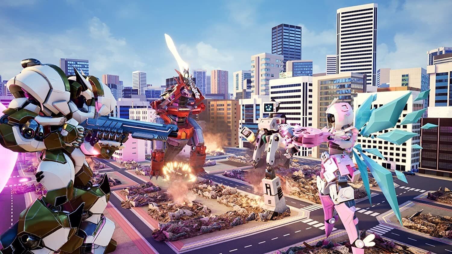 PlayStation 4 peli : Override: Mech City Brawl Super Charged Mega Edition hinta ja tiedot | Tietokone- ja konsolipelit | hobbyhall.fi