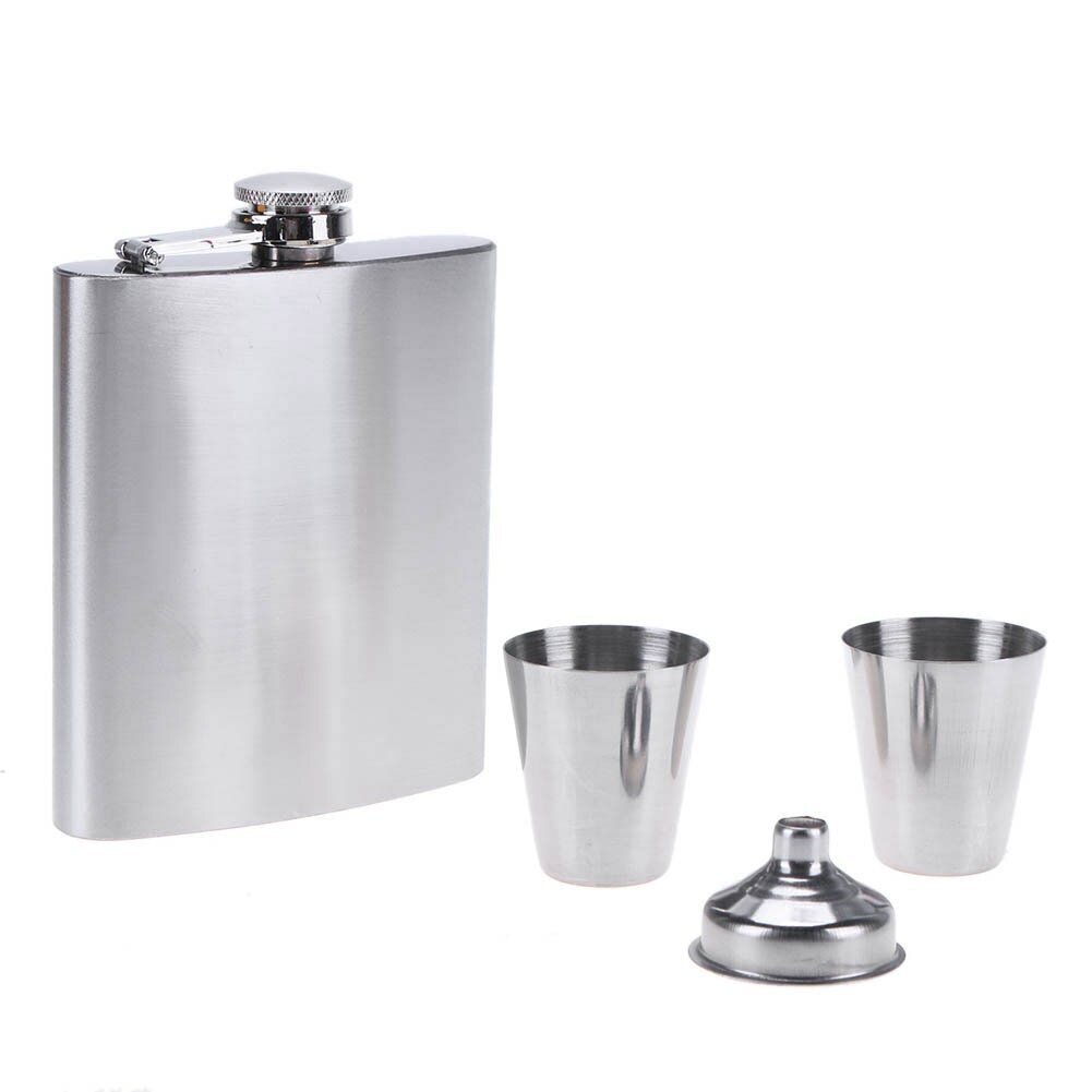 7 unssia kannettava 304 ruostumattomasta teräksestä valmistettu Flagon Whisky Vodka Wine Pot Hip Flask Set alkoholin juomasuppilo kuppisarja, lahjarasiapaketti, joululahja hinta ja tiedot | Lasit, mukit ja kannut | hobbyhall.fi